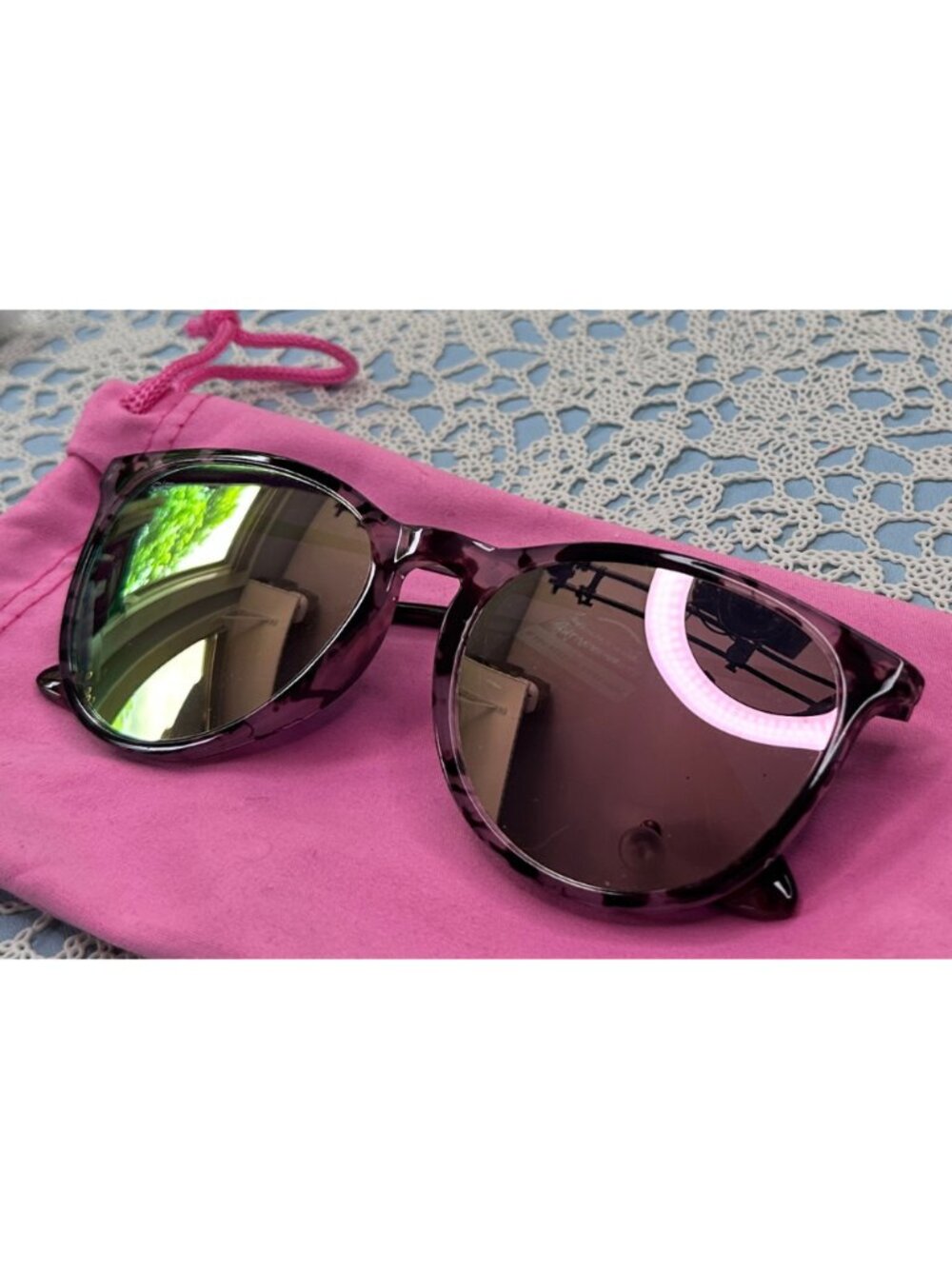 Shady Rays Allure Sunglasses | pink tortoiseshell & pink mirrored lenses | NWT